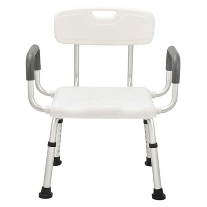 Plus Size 24in Extra Wide Shower Seats for Adults with Arms & Back.SQ | Semi Pre-Assembled, Bath Chairs for Seniors, or Big & Tall Person, 150kg Weight Capacity.