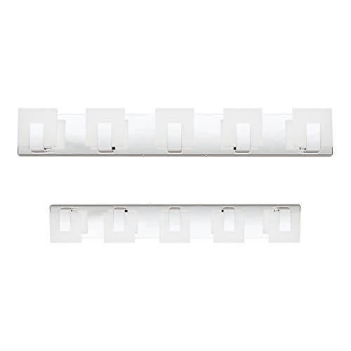 Aipsun Modern 5-Light LED Vanity Light - Dimmable Chrome Bathroom Wall Light Over Mirror (White Light) - size: 5 Lights