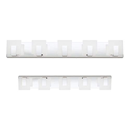 Aipsun Modern 5-Light LED Vanity Light - Dimmable Chrome Bathroom Wall Light Over Mirror (White Light) - size: 5 Lights