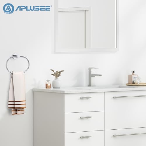Hand Towel Ring for Bathroom, Rustproof Stainless Steel, Chrome | Flexible 180° Rotation, 7" Oval Towel Holder for Towel Storage, Quiet & Smooth Operation, Easy Towel Access, Drilling Mounted - color: Chrome