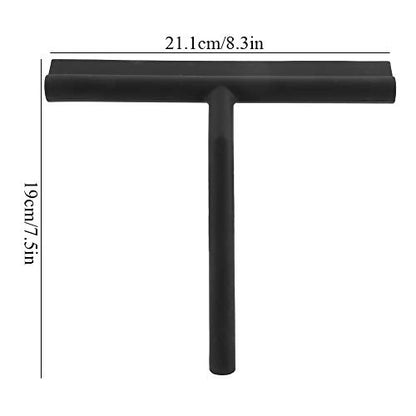 JUOPZKENN Stainless Steel Squeegee with Hooks Holder,Stainless Steel Squeegee for Shower Glass Door Window, Squeegee for Window Cleaner Tool,Squeegee for Bathroom, Mirrors,Car
