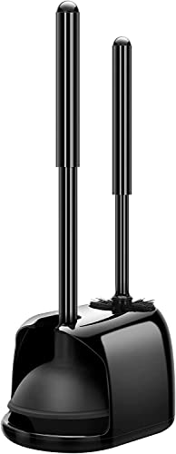 SetSail Toilet Brush and Plunger Set, Toilet Plungers for Bathroom Heavy Duty Toilet Bowl Brush & Toilet Brush Compact Size Toilet for Bathroom