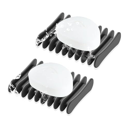 2 Pcs Self Draining Silicone Soap Holder - Waterfall Design Soap Dishes for Bathroom, Keeps Soap Bars Dry & Clean,Black - color: Black