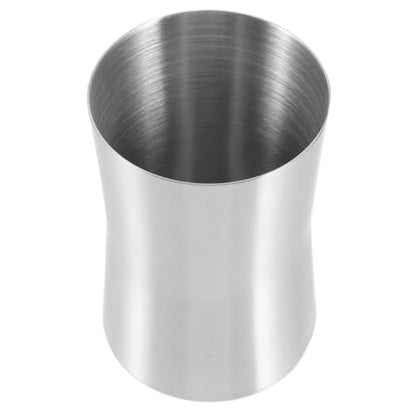 Stainless Steel Toothbrush Holder Cup Multi-Functional Bathroom Mouthwash Rinse Cup and Travel Tumbler Compact 3.93 X 2.55 Inch Silver Toothbrush Stand