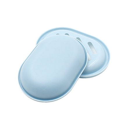 Topsky 2-Pack Soap Dish with Drain, Soap Holder & Saver, Easy Cleaning, Dry, Stop Mushy Soap (Blue) - color: Light Blue