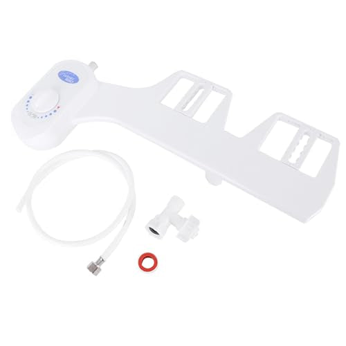 Bidet Attachment for Toilet, Dual Nozzle Non-Electric Bidet Sprayer with Adjustable Water Pressure, Self Cleaning Nozzles for Feminine and Rear Wash, Easy Installation for Home Bathroom