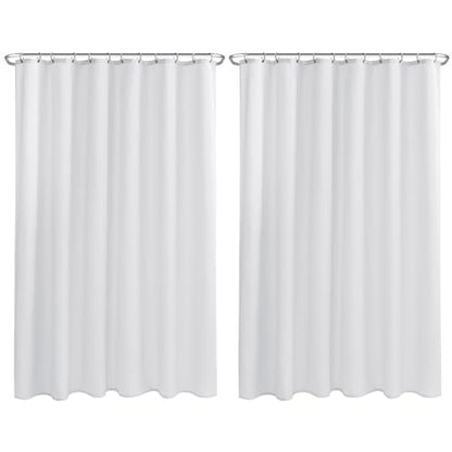 Nasitos Fabric Shower Curtain Liners with Magnets 2 Pack 70X72 Inch White | Washable & Water Resistant Lighweight Cloth Shower Liner for Bathroom, Soft Hotel Quality, Standard Size - color: White, size: 72"W x 84"L (Pack of 2)