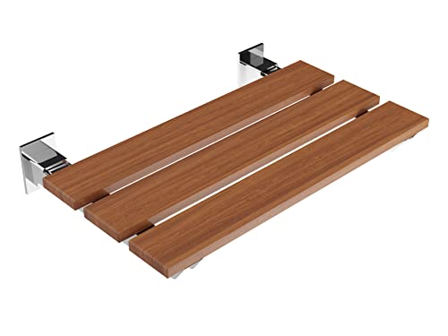 ANZZI Wall Mount Spa Bohemian 18.7 in X 12.4 in Rhino Alloy Certified | Crafted Using Natural Tea Wood, Supports Up To 280 Lbs, Natural Teak Wood, Weight Capacity, Dimensions 18 - size: 18.7'' Inches