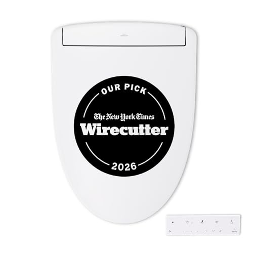 TOTO® WASHLET® S5 Electronic Bidet Toilet Seat with Instantaneous Water Heating, PREMIST and EWATER+ Wand Cleaning, Elongated, Cotton White - SW3446#01 - color: Cotton White, size: Elongated