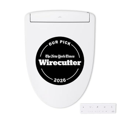 TOTO® WASHLET® S5 Electronic Bidet Toilet Seat with Instantaneous Water Heating, PREMIST and EWATER+ Wand Cleaning, Elongated, Cotton White - SW3446#01 - color: Cotton White, size: Elongated