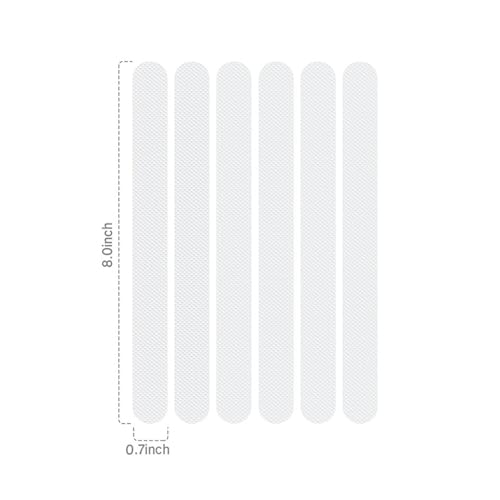 Non-Slip Bathtub Strips, 50 Pcs, PEVA Anti-Slip Shower Treads, Strong Adhesive Safety Grip Stickers for Bathroom Floors, Stairs, Smooth Surfaces (Clear) - color: Clear