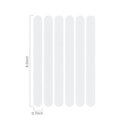 Non-Slip Bathtub Strips, 50 Pcs, PEVA Anti-Slip Shower Treads, Strong Adhesive Safety Grip Stickers for Bathroom Floors, Stairs, Smooth Surfaces (Clear) - color: Clear