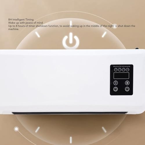 Electric Wall Heater, 1500W ABS Wall Mounted Space Heater Fast Heating Machine with Towel Drying Rack Highly Efficient Blows Nature and Hot Air Fan for Bedroom Bathroom