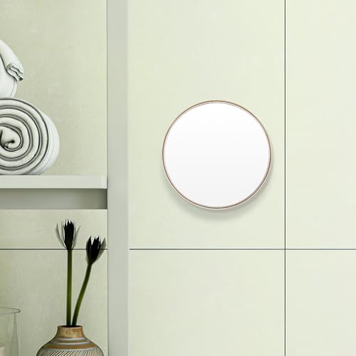 Magnifying Makeup Mirror with 20x Suction Cup, 150mm Round Convex Lens, Portable Bathroom Mirror for Travel and Daily Use