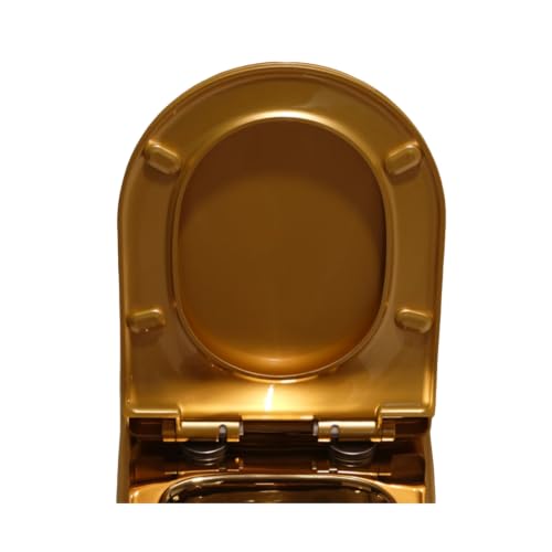 Soft Close Toilet Seat,Quick Release for Easy Cleaning,Top Fixing,Adjustable Hinges,Anti-Slip Universal Seats Cover for Bathroom