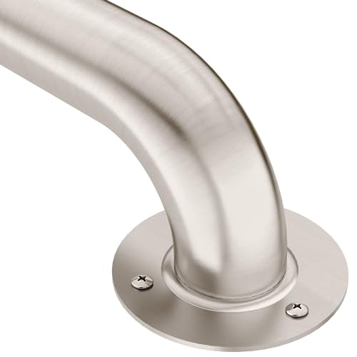 Moen R7436 Bathroom Safety 36-Inch Stainless Steel Bathroom Grab Bar with Exposed Screws, Stainless - size: 36 Inch