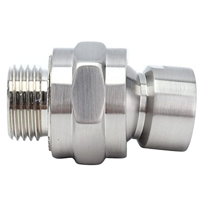 Swivel Shower Head Adapter, Ball Joint Shower Adapter, Copper Shower Diverter Valve for Fixed, Hand Held or Rain Shower Heads