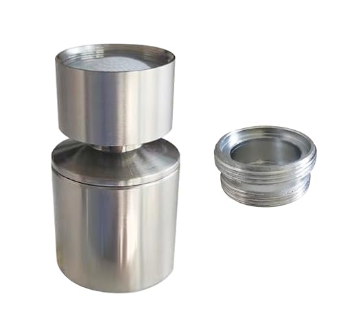 Brushed Nickel Rotate Sink Faucet Aerator.kitchen,bathroom faucet nozzle aerator,faucet extender, 360 degree swivel dual flow sprayer for sink tap head. - color: Brushed Nickel
