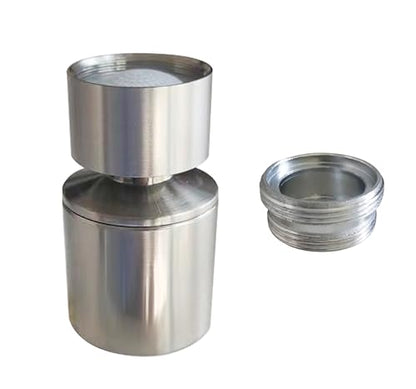 Brushed Nickel Rotate Sink Faucet Aerator.kitchen,bathroom faucet nozzle aerator,faucet extender, 360 degree swivel dual flow sprayer for sink tap head. - color: Brushed Nickel