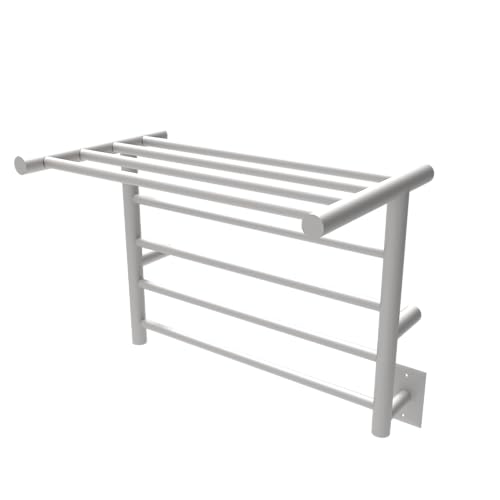 Amba RSH-B Radiant Shelf Hardwired Plug-in Combo 8 Bar Towel Warmer in Brushed - color: Brushed