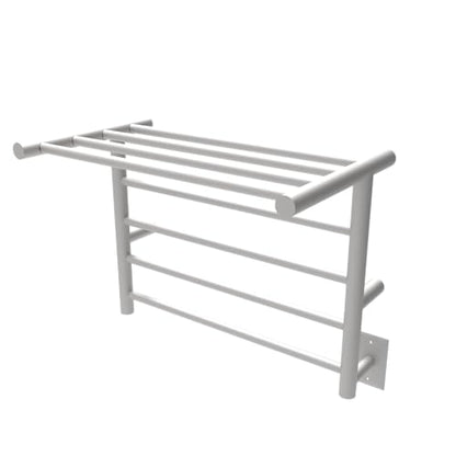 Amba RSH-B Radiant Shelf Hardwired Plug-in Combo 8 Bar Towel Warmer in Brushed - color: Brushed