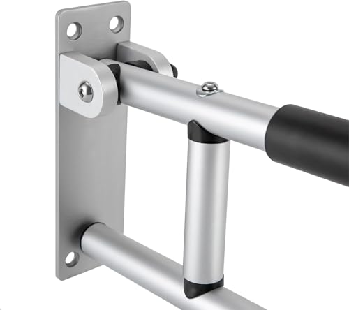 Folding Bathroom Safety Rail 60x15cm, Anti-Slip Grab Bar for Elderly, Disabled & Pregnant, Drop Down Support for Toilet Safety, Black