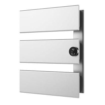 K&KALONZO Electric Towel Warmer Wall Mounted, Fast Heat in 2 Min, NTC Safety | 5 Timers & 3 Heat Levels Control, 2H Rapid Dry, Plug-In/Hardwired, Anti-Scald, Aluminum Heated Towel Rack for Bathroom, K3RS - color: Silver, size: 3-Bar