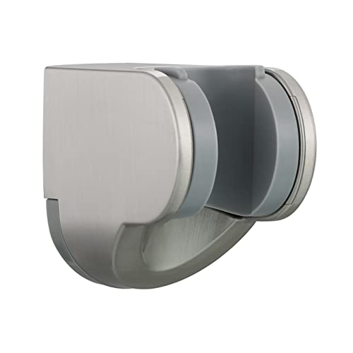 Adjustable Handheld Shower Head Bracket ABS Bathroom Hose Shower Wand Holder Wall Mount, Brushed Nickel, ST01NA - style: Brushed Nickel