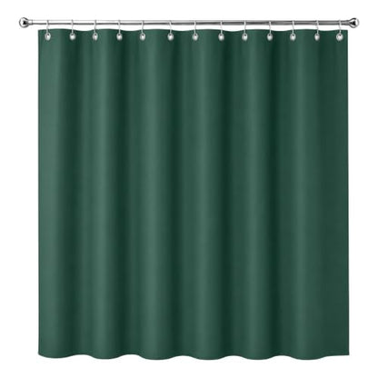 Dependable Industries inc. Essentials Premium 6 Gauge EVA Shower Curtain Liner - PVC Free Magnetized Bottom Odorless with Rustproof Grommets (Hunter Green) - color: Hunter Green