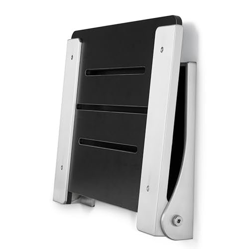 Seachrome Silhouette Folding Wall Mount Shower Bench Seat, Black Seat with Silver Frame - color: Matte Black Seat With Silver Frame