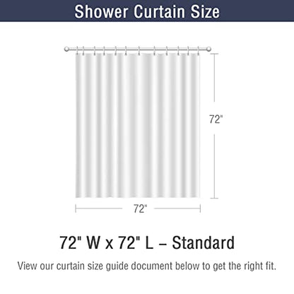 Beige Fabric Waterproof Shower Curtain or Liner, 72 x 72 | Fabric Shower Curtain Liner, Soft Cloth, Hotel Quality, Modern Style, Water-Resistant, Machine Washable - color: Fabric-beige, size: 72"W x 72"L (Pack of 1)