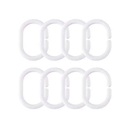 Shower Curtain Liner 48 x 72 inch, PEVA Weighted Stall Clear Shower Liner with 3 Magnets and 8 Plastic Hooks, 100% Waterproof - color: Clear, size: 48"W x 72"L (Pack of 1)