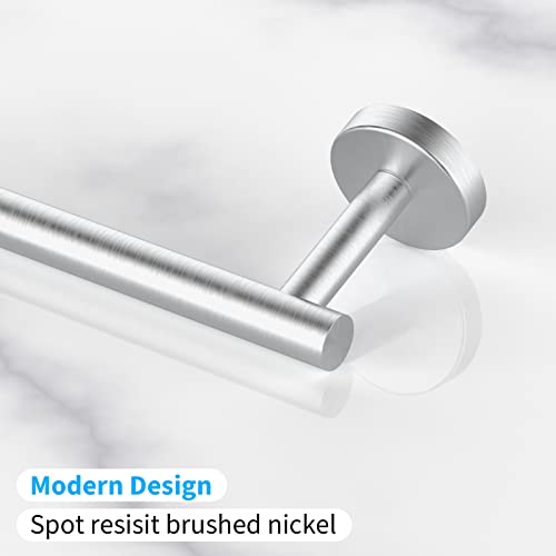 Cilee 2 Pieces Brushed Nickel Bathroom Towel Bar, 24 Inch Towel Holder | Double Towel Racks, Bathroom Towel Holder, Towel Hanger for Bathroom Stainless Steel Wall Mount - color: Brushed Nickel, size: 24inch