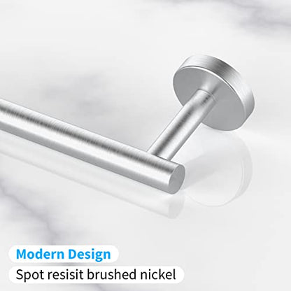 Cilee 2 Pieces Brushed Nickel Bathroom Towel Bar, 24 Inch Towel Holder | Double Towel Racks, Bathroom Towel Holder, Towel Hanger for Bathroom Stainless Steel Wall Mount - color: Brushed Nickel, size: 24inch