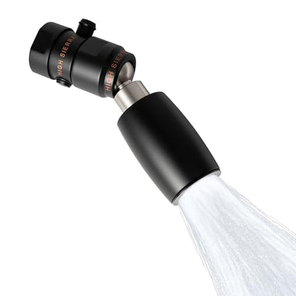 High Sierra® - CLASSIC™ Solid Lead-Free Metal 1.8 GPM Award Winning. Ultra Low Flow Shower Head with Trickle Valve. Patented Nozzle Never Clogs - Matte Black Finish - color: Matte Black, size: 1.8 GPM