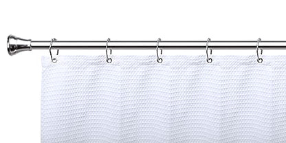 Shower Rings, Shower Curtain Rings for Bathroom, Rustproof Zinc Shower Curtain Hooks Rings, Set of 12 (Chrome) - color: Chrome