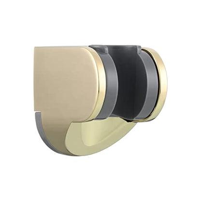 Adjustable Shower Head Holder Wall Mount Handheld Shower Bracket Plastic for Bathroom, Zirconium Gold, ST01J1 - style: Zirconium Gold