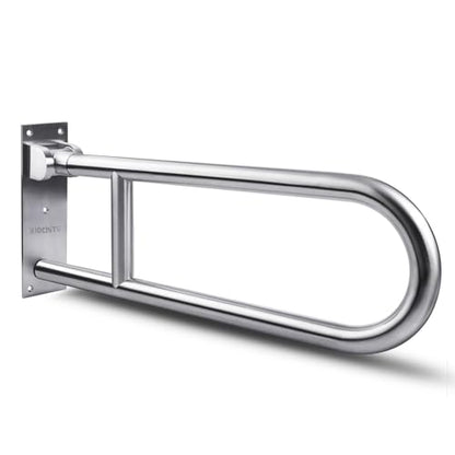 29.5 INCH Toilet Grab Bar Stainless Steel Handicap Rails Grab Bars Bathroom Support for Elderly Bariatric Disabled Commode Safety Hand Railing Guard Frame Shower Assist Aid Handrails Hand Grips - size: 29.5 Inches without Paper Holder