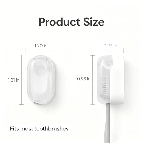 3 Pack Toothbrush Holder, Auto-Flip Cover & Dustproof (White) | Wall Mount Toothbrush Organizer, Detachable Design, Fits Manual & Sonic Brushes, Bathroom Storage for Family & Travel - color: White 3pcs