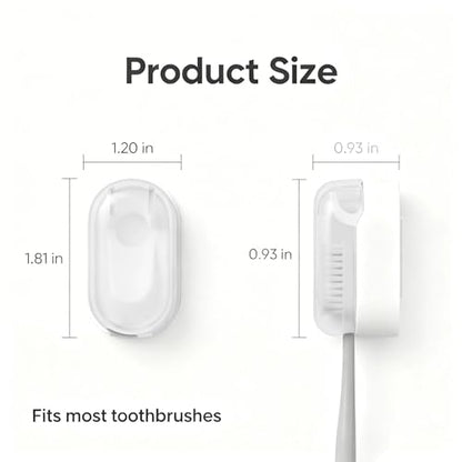 3 Pack Toothbrush Holder, Auto-Flip Cover & Dustproof (White) | Wall Mount Toothbrush Organizer, Detachable Design, Fits Manual & Sonic Brushes, Bathroom Storage for Family & Travel - color: White 3pcs