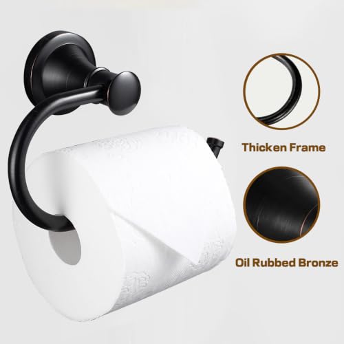 Oil Rubbed Bronze Toilet Paper Holder Bathroom Accessories Rotary Toilet Paper Reel European Wall Mount Rustproof (Oil Rubbed Bronze) - color: Oil Rubbed Bronze