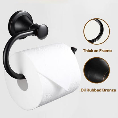 Oil Rubbed Bronze Toilet Paper Holder Bathroom Accessories Rotary Toilet Paper Reel European Wall Mount Rustproof (Oil Rubbed Bronze) - color: Oil Rubbed Bronze