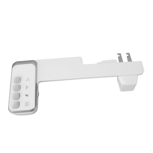 Bidet Attachment Adjustable Water Pressure Dual Nozzle Ultra Slim Toilet Seat Attachment, Non Electric Bidet with One Key Quick Disassembly for Home Bathroom Use