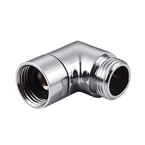 Shower Head Elbow Adapter, Shower Arm Elbow Adapter for Hand Showers and Wall-mounted Showers，Shower Arm Extension (90degree） - color: 90degree