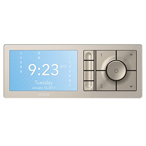 Moen Terra Beige Smart Shower 4-Outlet Digital Shower System Controller for Thermostatic Shower Valve, TS3304TB - color: Terra Beige, size: 4-Outlet, style: 4-Outlet