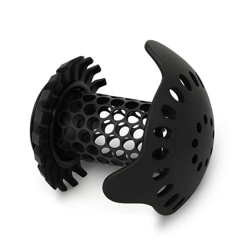 SinkShroom Ultra Bathroom Sink Drain Protector, Stainless Steel, Matte Black, Hair Catcher with Multiple Drain Adapters - style: Matte Black