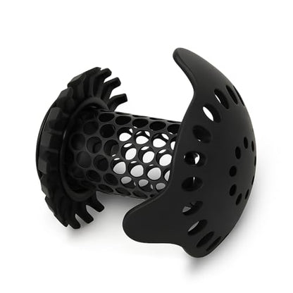 SinkShroom Ultra Bathroom Sink Drain Protector, Stainless Steel, Matte Black, Hair Catcher with Multiple Drain Adapters - style: Matte Black