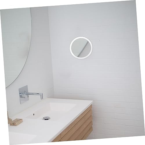 VICASKY Bathroom Mirror Suction Cup 15x Magnifying Makeup Mirror Led Lighted Anti-Fog Compact