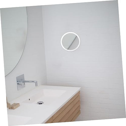 VICASKY Bathroom Mirror Suction Cup 15x Magnifying Makeup Mirror Led Lighted Anti-Fog Compact