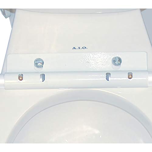 Drive Medical RTL12000 Toilet Safety Frame with Padded Arms, Anodized Aluminum Frame, Height and Width-adjustable Arms, Powder-coated Aluminum Bracket, Capacity up to 300 lb